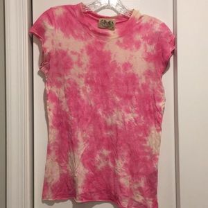 Juicy Couture Vintage pink tie dye fitted tee